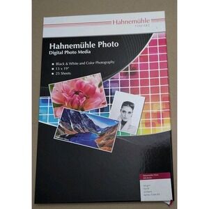 Hahnemuhle Photo Digital Photo Media Silk Baryta, 310gsm, 13x19 ONLY 8 Sheets